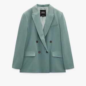 ZARA LONGLINE STRAIGHT BLAZER